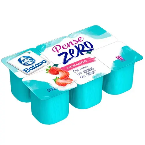 Iogurte Morango Pense Zero Batavo 510g