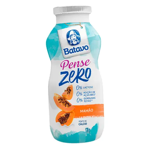 Iogurte Batavo Pense Zero Mamão 170g