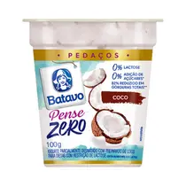 Iogurte Batavo Pense Zero Coco com Pedaços Pote 100g