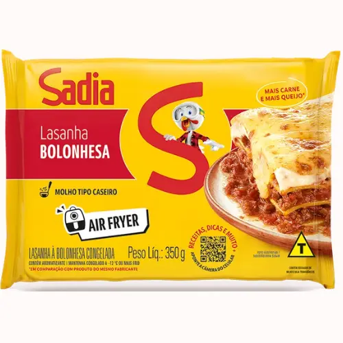 Mini Lasanha Bolonhesa Sadia 350g