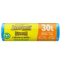 Sacos para Lixo em Rolo Azul Super Forte Dover-Roll 30 Litros 20 unidades