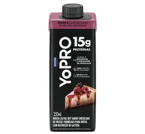Bebida Láctea YoPro 15g Protein Cheesecake de Frutas Vermelhas 250ml
