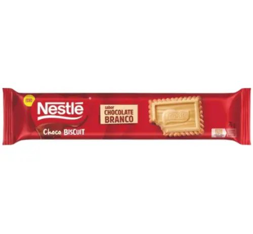 Biscoito Nestlé Choco Biscuit Chocolate Branco 78g