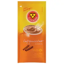 Café Solúvel 3 Corações Cappuccino Canela Sachê 20g